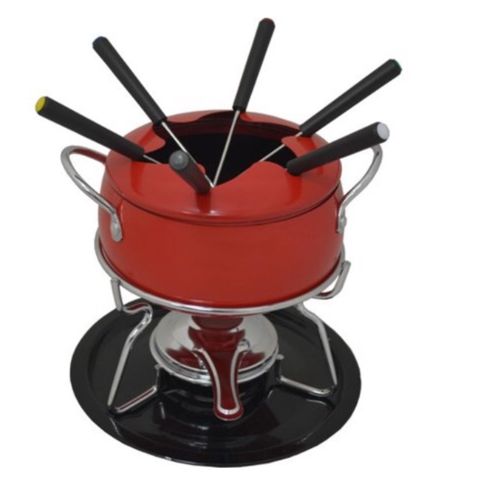 Imusa Red Fondue Set
